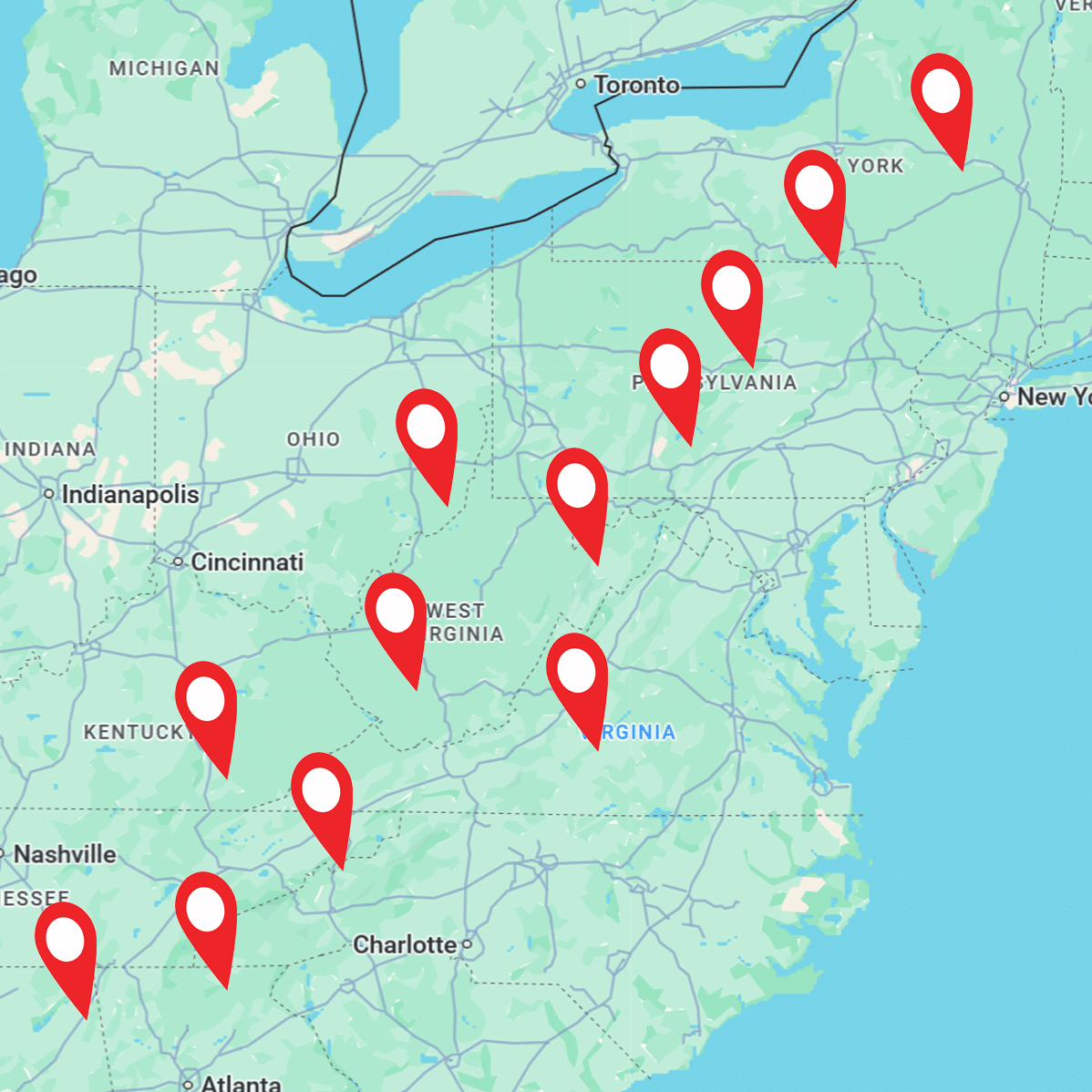 map_create_a_place Places in the Appalachian Mountains